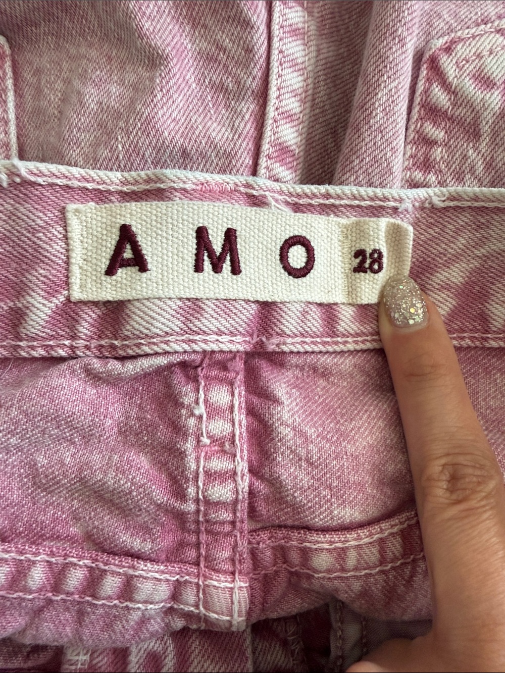 AMO Denim Billie Jean in Rosestone sz. 28 - Picture 7 of 8
